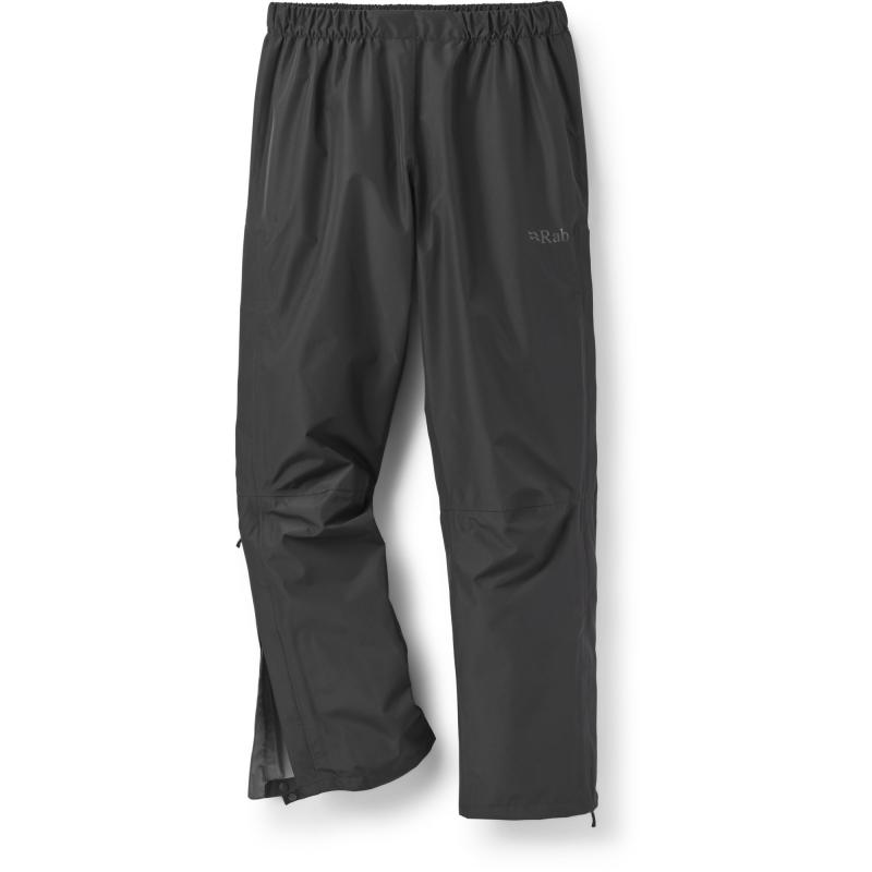 RAB Downpour Pants Short Black regenbroek