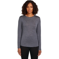 Icebreaker Mer 125 Cool-Lite Sphere III LS Tee Women's Midnigt Navy Hthr lange mouw shirt