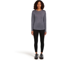 Icebreaker Mer 125 Cool-Lite Sphere III LS Tee Women's Midnigt Navy Hthr lange mouw shirt