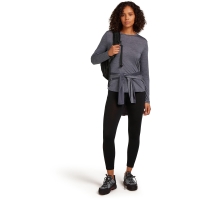Icebreaker Mer 125 Cool-Lite Sphere III LS Tee Women's Midnigt Navy Hthr lange mouw shirt