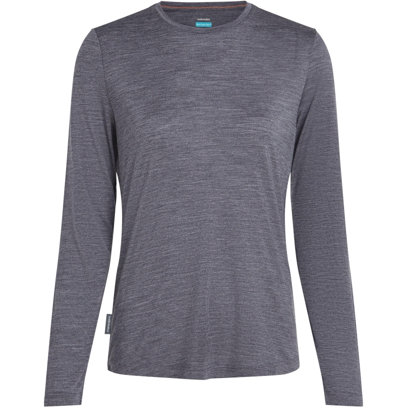 Icebreaker Mer 125 Cool-Lite Sphere III LS Tee Women's Midnigt Navy Hthr lange mouw shirt