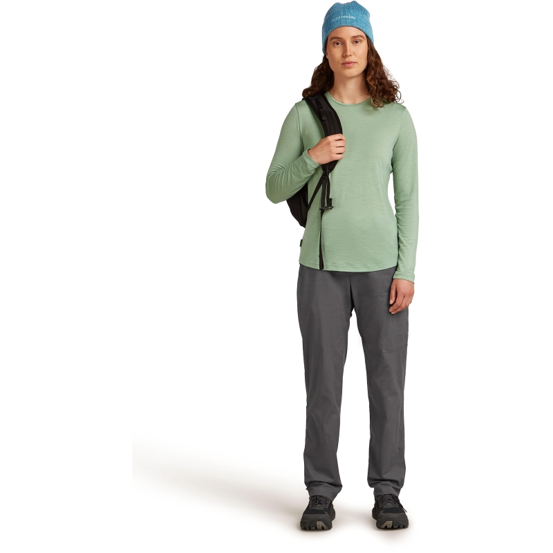 Icebreaker Mer 125 Cool-Lite Sphere III LS Tee Women's Seaglass lange mouw shirt