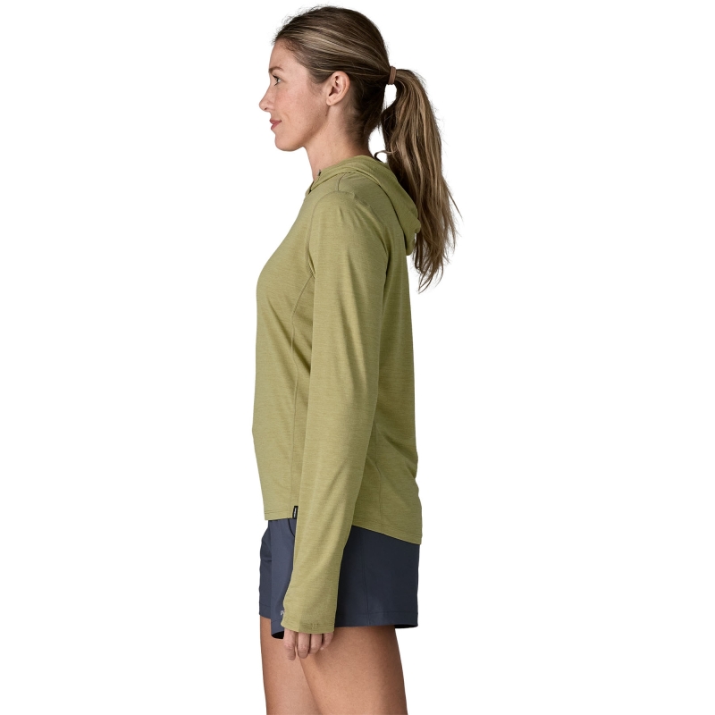 Patagonia Cap Cool Sun Hoody Women's Gumtree Green - Light Gumtree  lange mouw shirt
