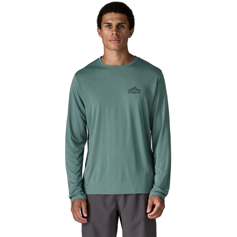 Patagonia L/S Cap Cool Daily Shirt - Cloud Crag Blue Sage - Light Blue Sage X- lange mouw shirt