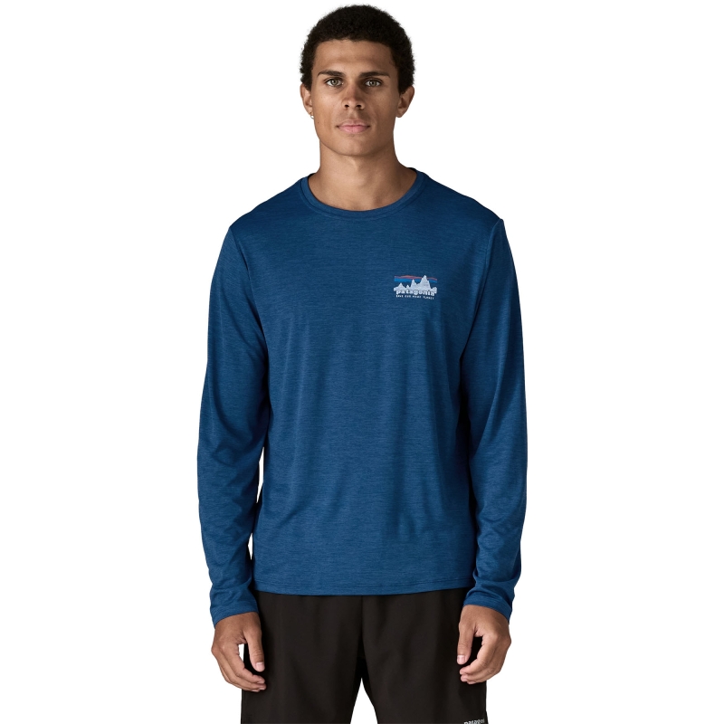 Patagonia L/S Cap Cool Daily Shirt - '73 Skyline Clement Blue - Light Clement B lange mouw shirt