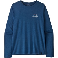 Patagonia L/S Cap Cool Daily Shirt - '73 Skyline Clement Blue - Light Clement B lange mouw shirt