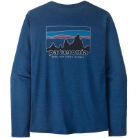 Patagonia L/S Cap Cool Daily Shirt - '73 Skyline Clement Blue - Light Clement B lange mouw shirt
