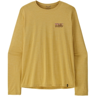 Patagonia L/S Cap Cool Daily Shirt - '73 Skyline Limestone Yellow - Light Limes