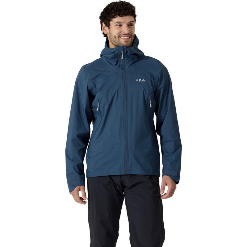 RAB Firewall Light Jacket Tempest Blue regenjas