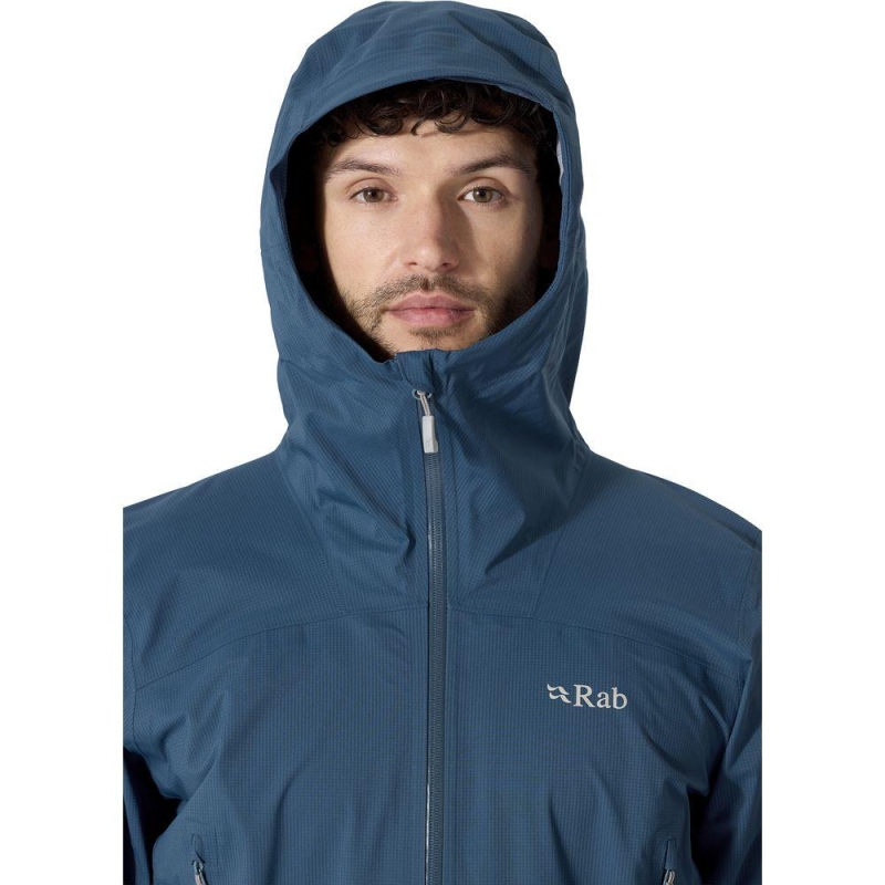 RAB Firewall Light Jacket Tempest Blue regenjas