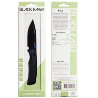 Black Eagle Fuji Folding Knife Midnight Black