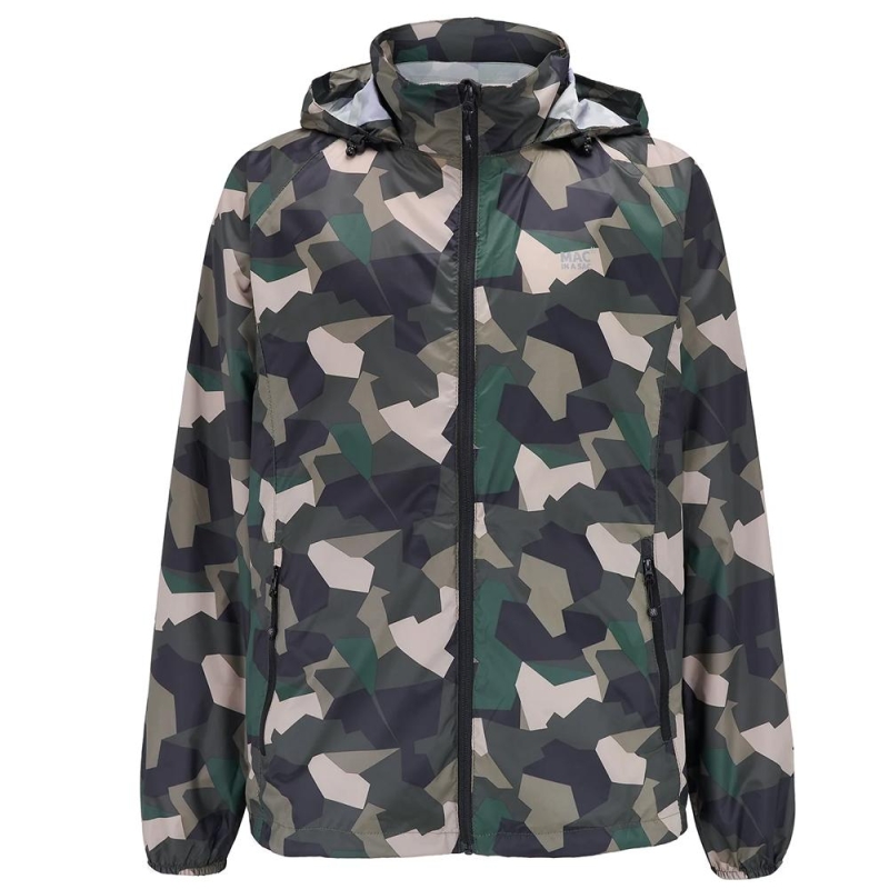 Mac in a Sac Mac Poncho Green Camo poncho en paraplu