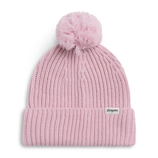 Bergans Vega Pom Wool Beanie Fadded Pink