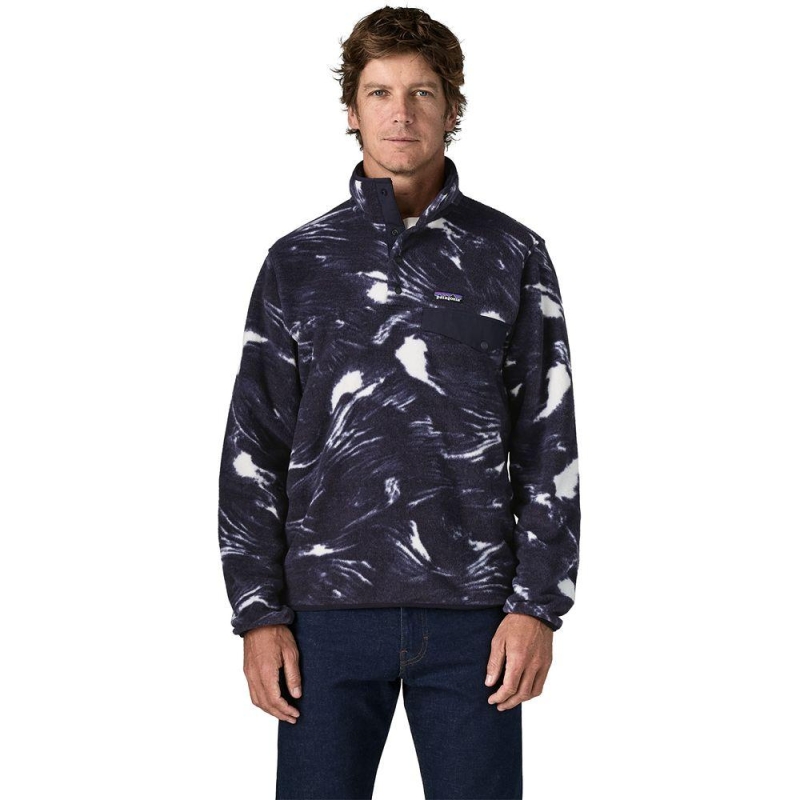 Patagonia LW Synch Snap-T P/O Polar Breeze: Sunken Blue trui