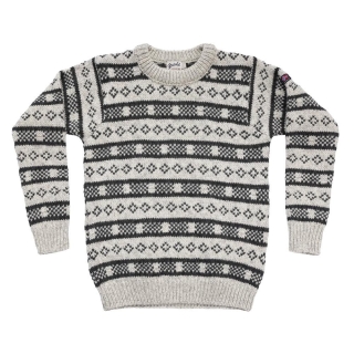 Devold Alnes Wool Sweater Grey Melange/Anthracite
