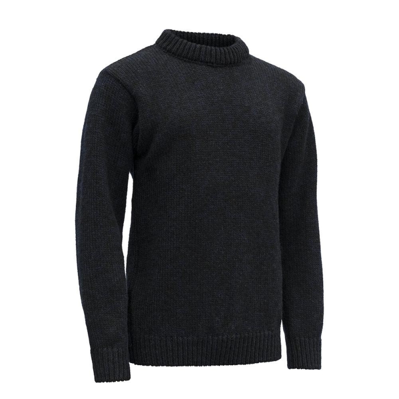 Devold Nansen Wool Sweater Navy trui