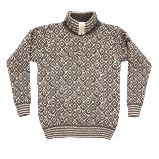 Devold Svalbard Wool Zip Neck Falcon/Offwhite