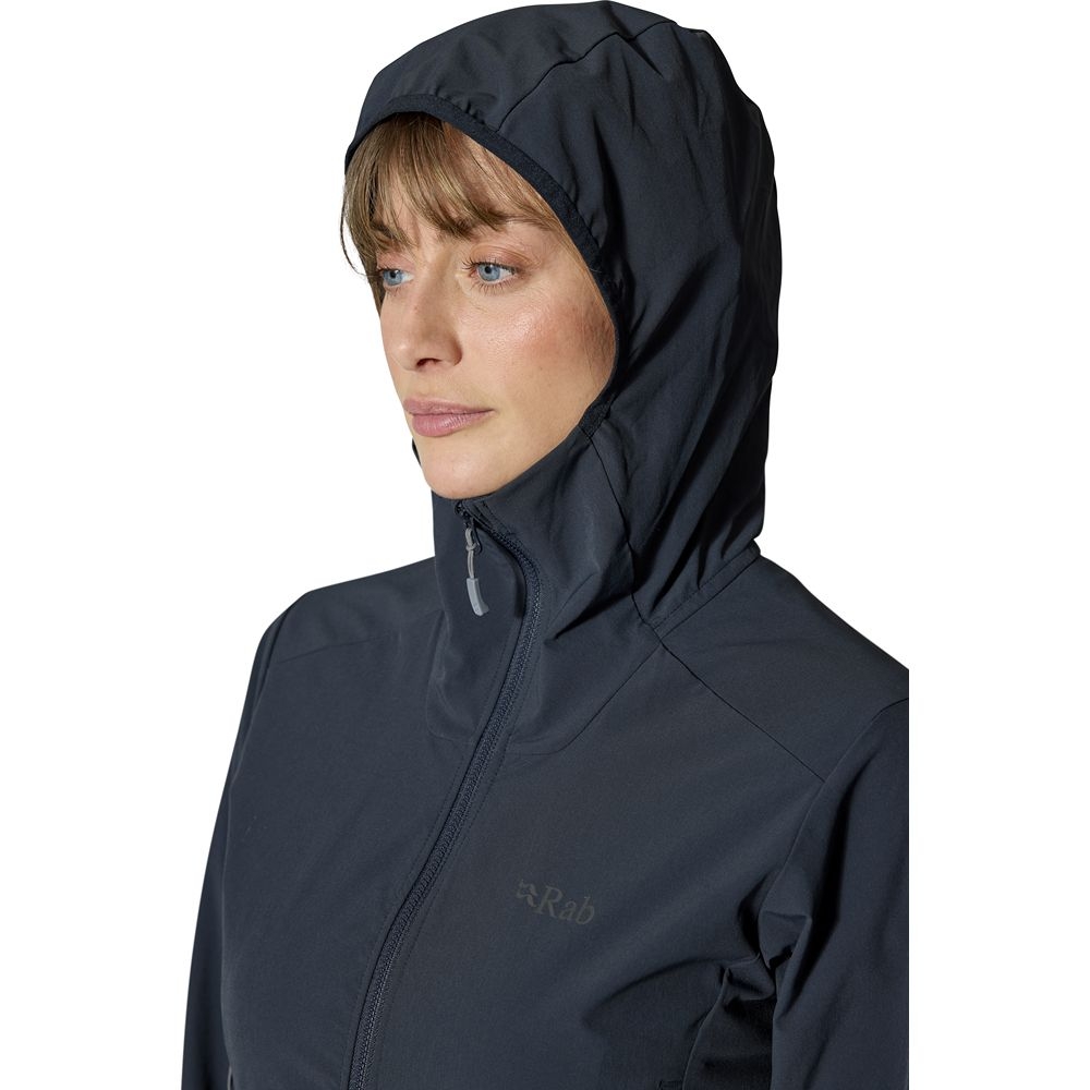 Rab Borealis Hoody Women's Beluga QWS-77-BEL jassen online bestellen bij Kathmandu Outdoor & Travel