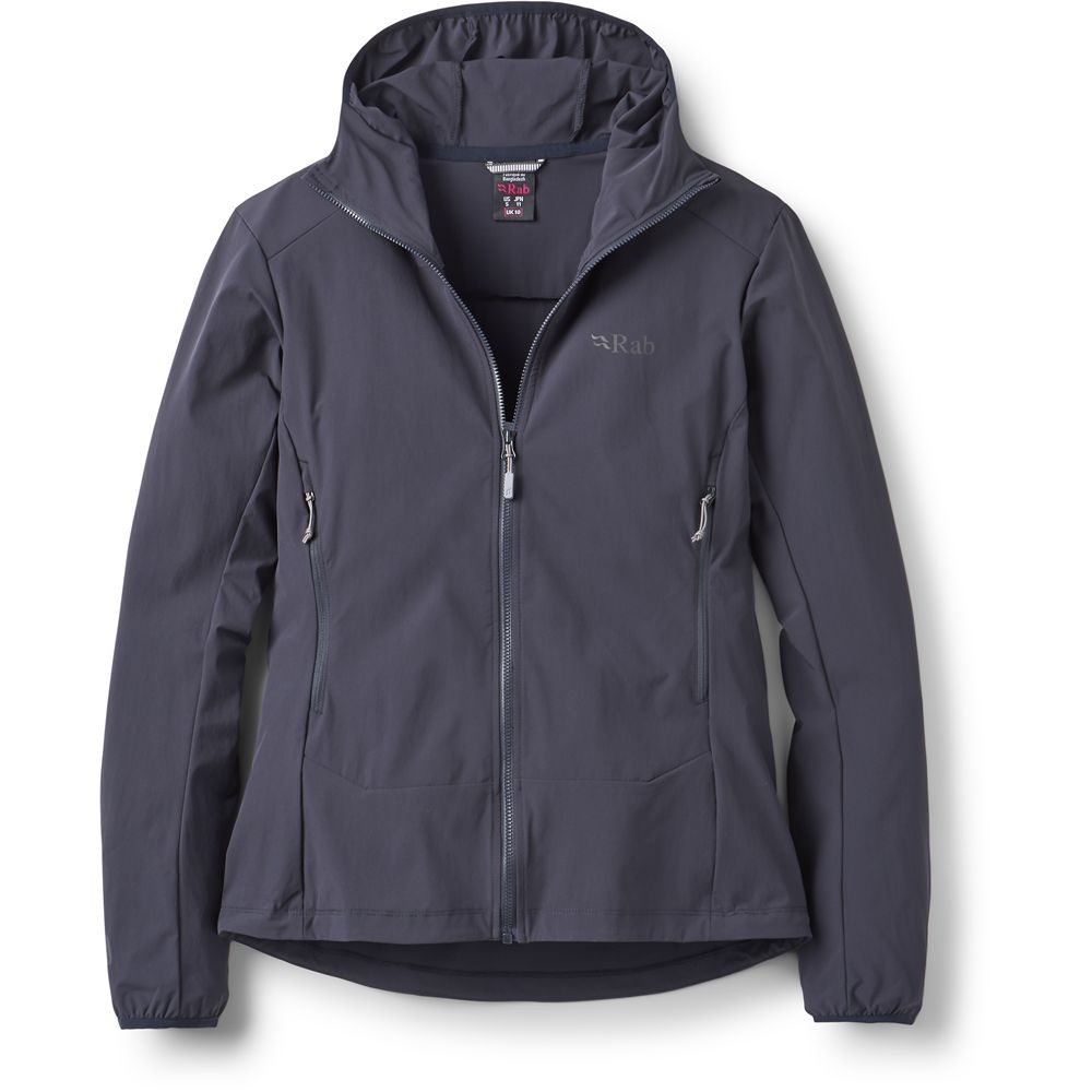Rab Borealis Hoody Women's Beluga QWS-77-BEL jassen online bestellen bij Kathmandu Outdoor & Travel