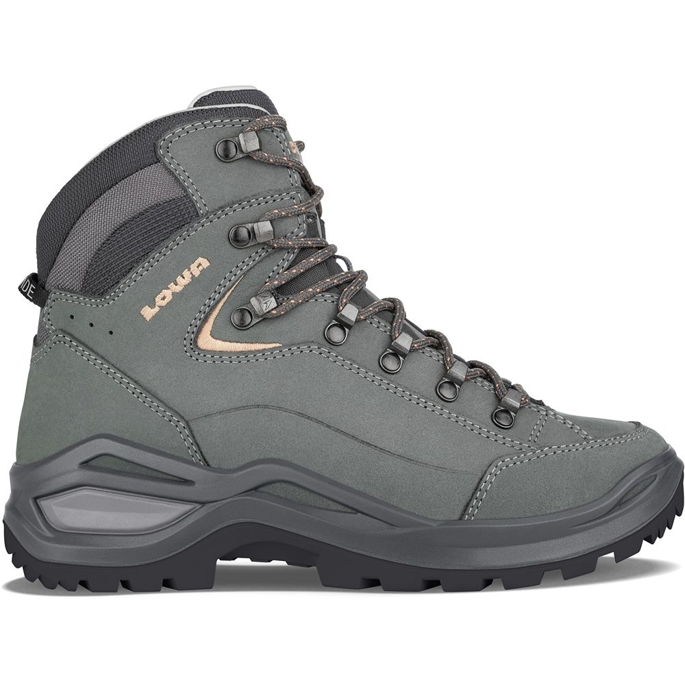 Lowa Renegade Evo LL Mid Women's Graphite/Apricote LM321970-9675 wandelschoenen dames online bestellen bij Kathmandu Outdoor & Travel