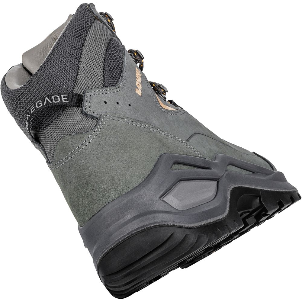 Lowa Renegade Evo LL Mid Women's Graphite/Apricote LM321970-9675 wandelschoenen dames online bestellen bij Kathmandu Outdoor & Travel